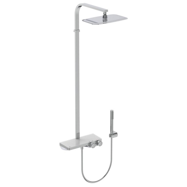 Ceratherm S200 termostatinė du&scaron;o sistema, stačiakampė metalinė 300x200 mm centrinė galva, chromas