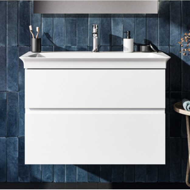 Pakabinama vonios spintelė be praustuvo Ideal Standard Finesse 60 cm (600 x 440 x 545), du stalčiai, soft close uždaryma