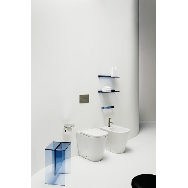 Kartell by LAUFEN Tualetinio popieriaus laikiklis,su skaidrios kri&scaron;tolinės spalvos disku
