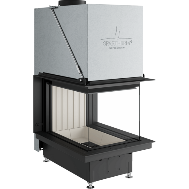 Plieninis židinio ugniakuras Spartherm Premium A-U-70h, &oslash; 200 mm, trimis stiklais