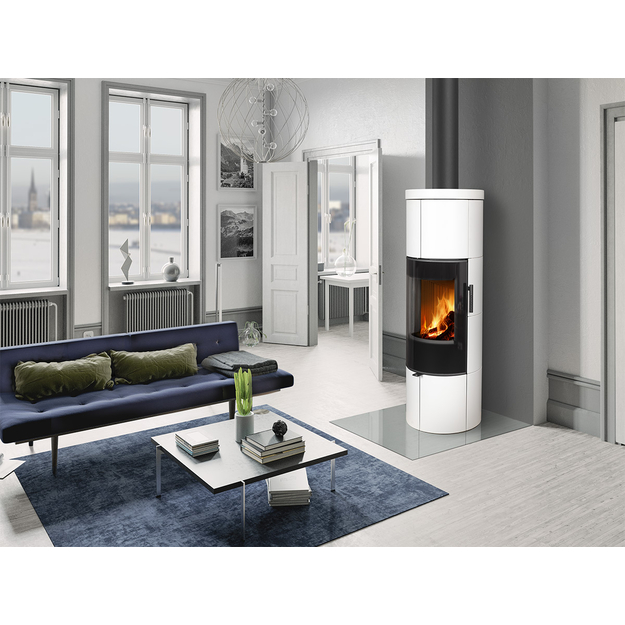 Plieninė krosnelė Romotop SORIA H 10, keramikos apdaila (sp.90002)