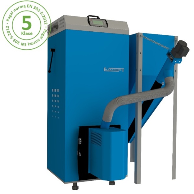 Granulinis katilas Elektromet EKO PE COMPACT 20/310 (galia 18kW, talpa granulėms 310 l)