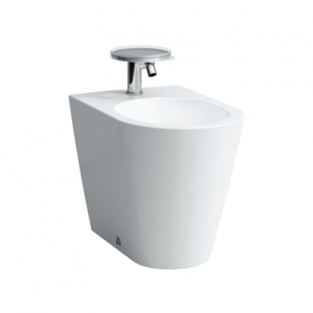 Kartell By Laufen pastatoma bidė, 1 skylė mai&scaron;ytuvui viduryje, be &scaron;oninių skyl. vandens įvadu