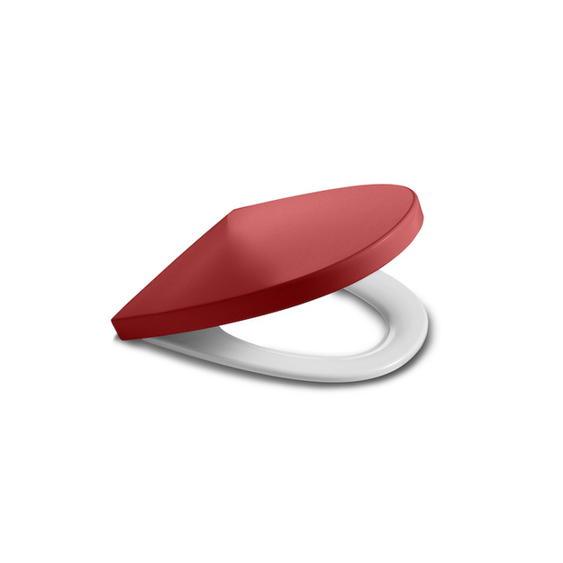 KHROMA Unitazo sėdynė su dangčiu, spalva Passion Red, mink&scaron;ta danga, Softclose
