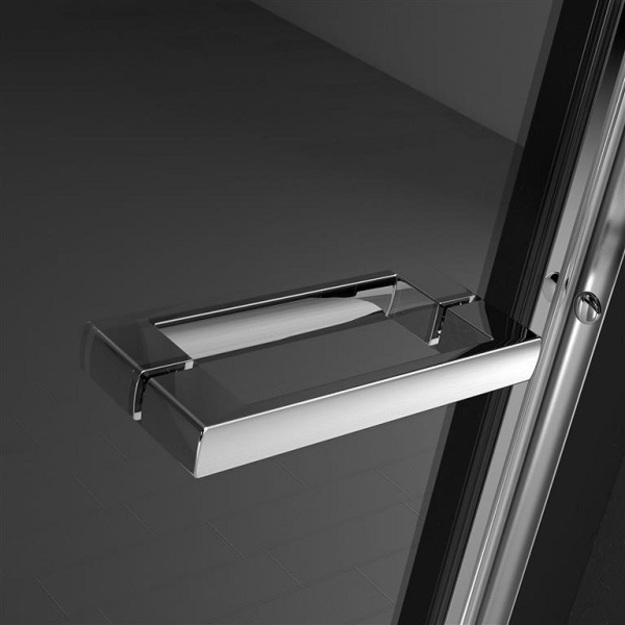 Du&scaron;o durys Radaway Twist DW 90, 885-910 x1900, stiklas skaidrus