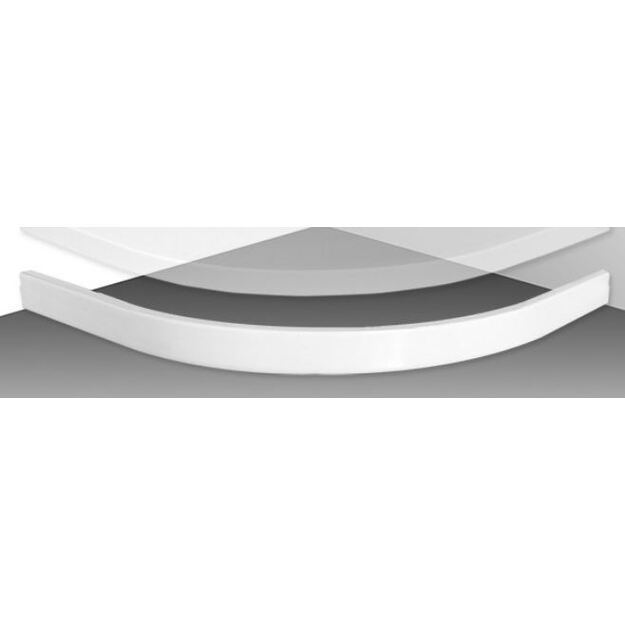 Panelė du&scaron;o padėklui Flat Round 800x800 mm, balta (su panelkitas M9500)