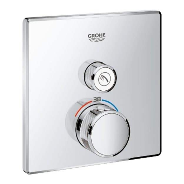 Vir&scaron;tinkinė du&scaron;o mai&scaron;ytuvo Grohtherm SmartControl dalis, chromas