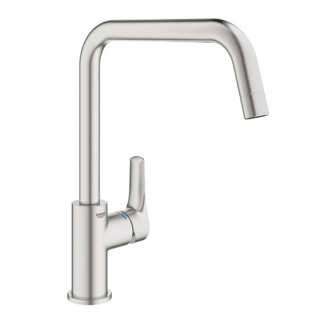 Plautuvės mai&scaron;ytuvas, EUROSMART SINGLE-LEVER SINK MIXER 1/2, supersteel