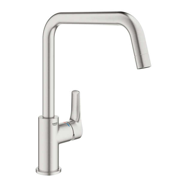 Plautuvės mai&scaron;ytuvas, EUROSMART SINGLE-LEVER SINK MIXER 1/2, supersteel