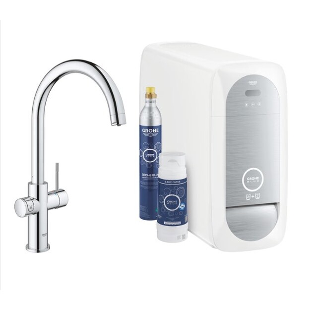 GROHE Blue Home vienavirtis C formos mai&scaron;ytuvas su filtravimo sistema, chromo sp.