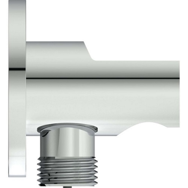 Ideal Standard du&scaron;o žarnos pajungimo alkūnė su laikikliu, chromas