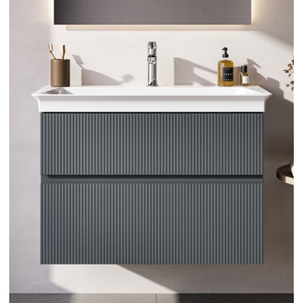 Pakabinama vonios spintelė be praustuvo Ideal Standard Finesse 80 cm (800x440x545), du stalčiai, soft close uždarymas