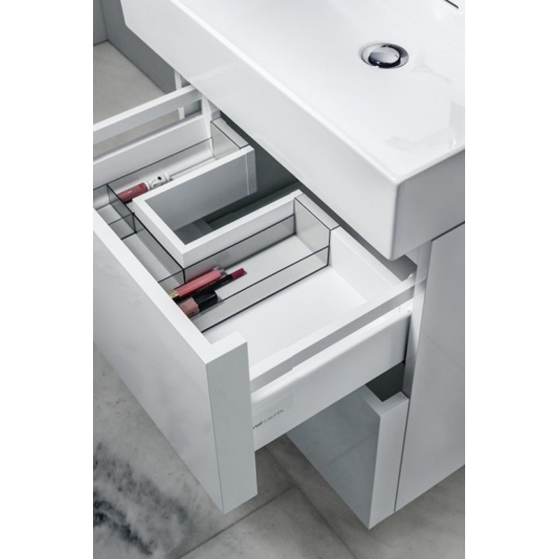 Kartell by Laufen spintelė, su dviem stalčiais, balta