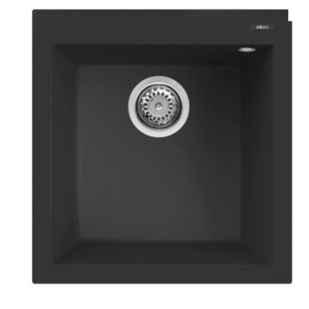 Granitinė plautuvė ELLECI  QUADRA  102 47.1x50.1 juoda 40 J016187
