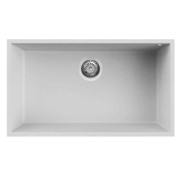Granitinė plautuvė ELLECI  QUADRA  130 79x50 balta 68 J016171