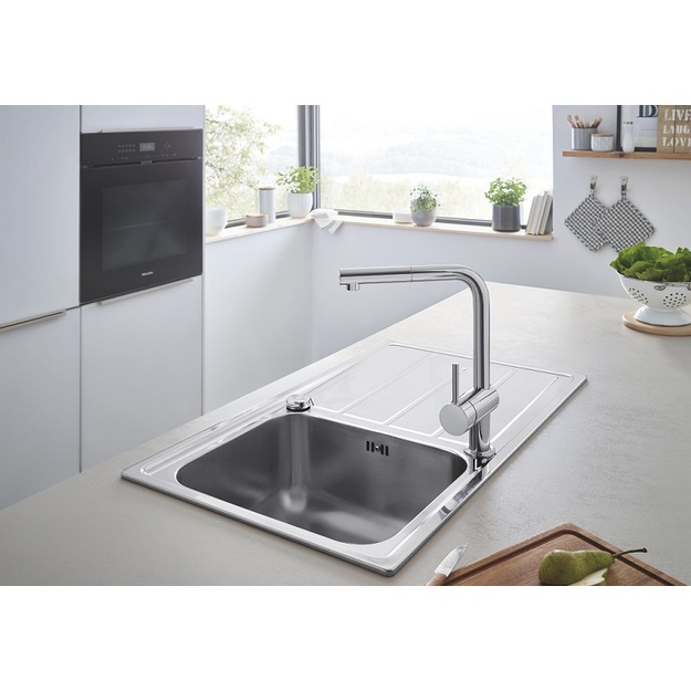 Grohe nerūdijančio plieno plautuvė K500, dubuo 45 x 40 cm
