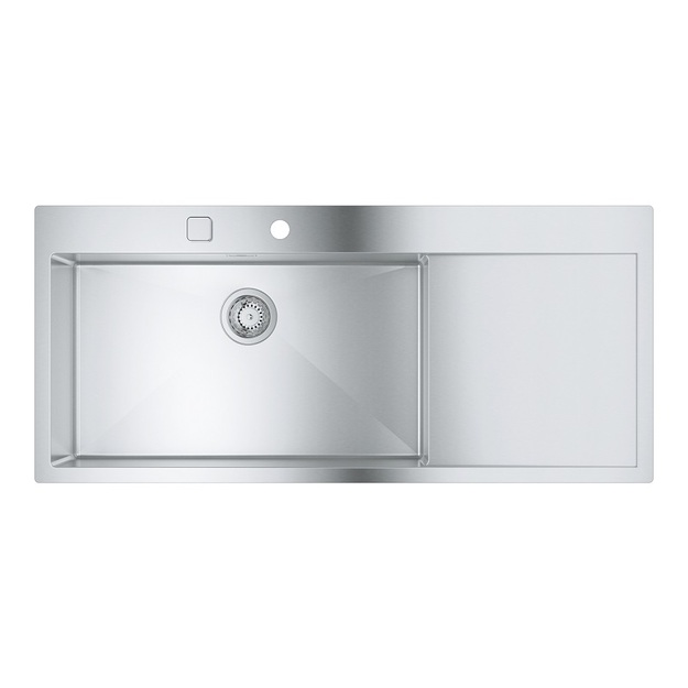 Grohe nerūdijančio plieno plautuvė K1000, dubuo 71 x 40 cm, dubuo kairėje
