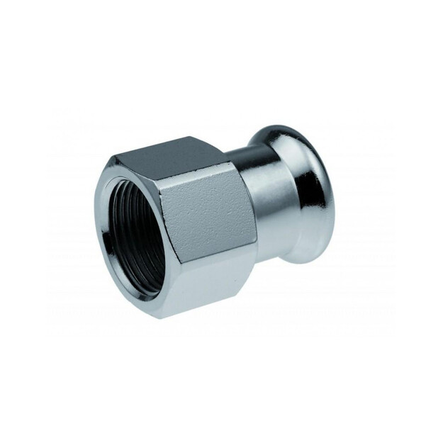 Nerūd. plieno KAN-therm Inox pres. jungtis 28 x 1/2 , su vid. sriegiu