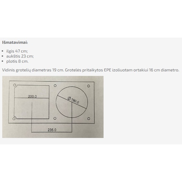 Lauko grotelės dvigubos  STDP d160, pilkos sp., ner. plieno