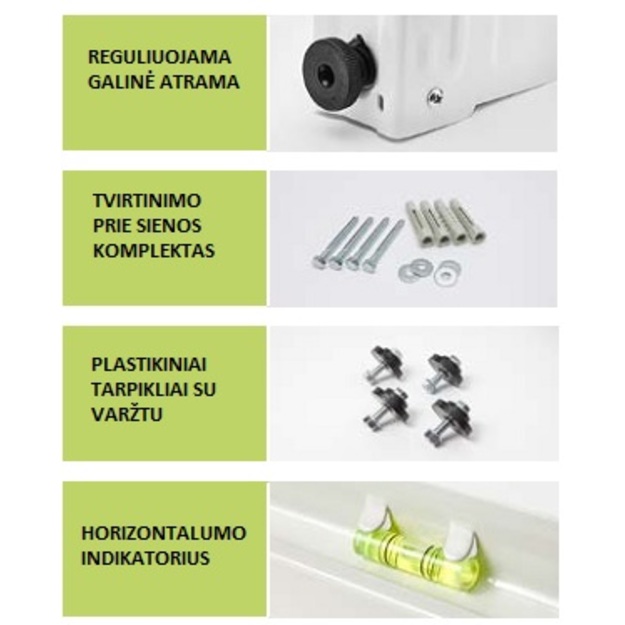 Horizontalaus profilio laikiklis (iki 140kg, 800x465x375mm)