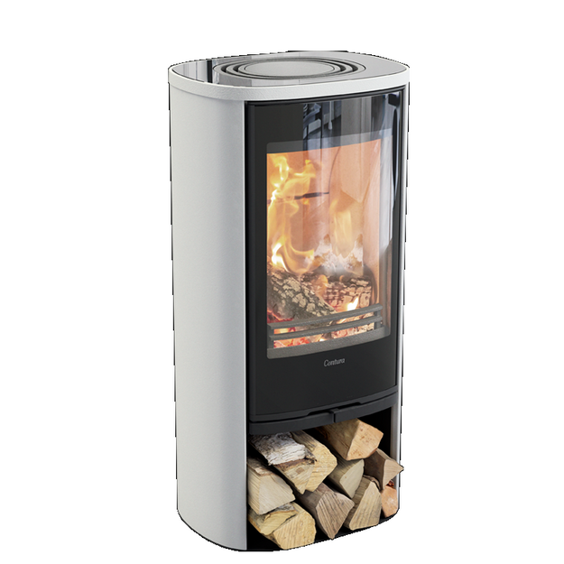 Krosnelė CONTURA C810G:2 Style, balta, su stikliniu vir&scaron;umi (998451, 998661,203149)