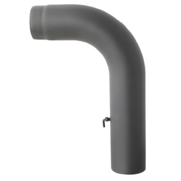 Auk&scaron;ta alkūnė su sklende KGS150/90-CZ2/W