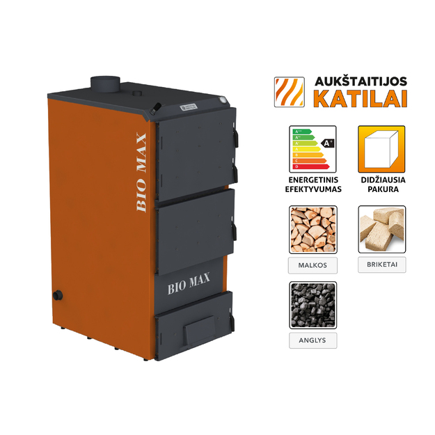 Kieto kuro katilas BIO MAX, 70 kW