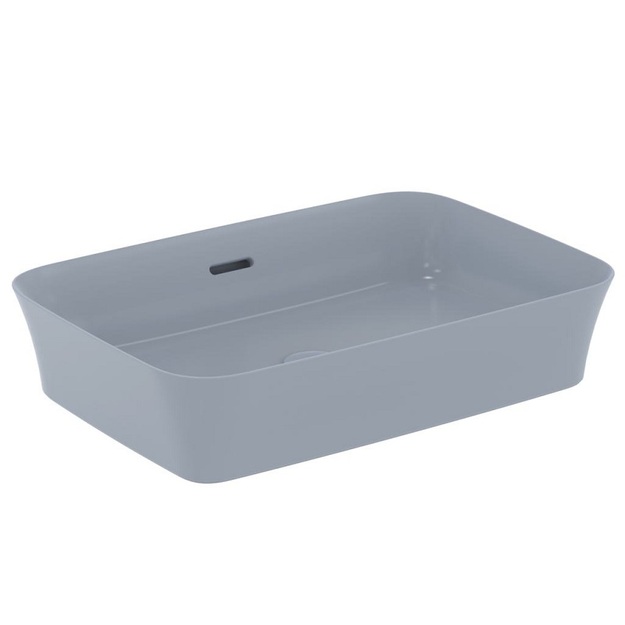 Praustuvas montuojamas ant stalvir&scaron;io Ideal Standard Ipalyss 55x38 cm, su perlaja, su dugno vožtuvu, Powder Blue