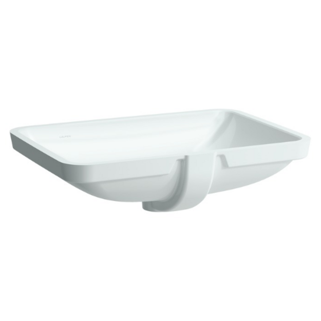 Praustuvas Laufen PRO S, 60 x 40 x 17 cm su LCC, i&scaron; apačios įmontuojamas, baltas