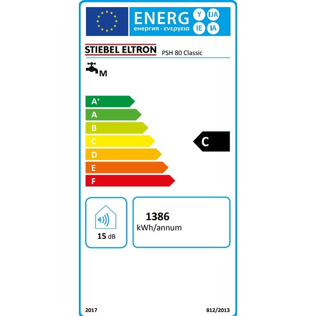 Vertikalus elektrinis vandens &scaron;ildytuvas Stiebel Eltron PSH 80 Classic, 80L