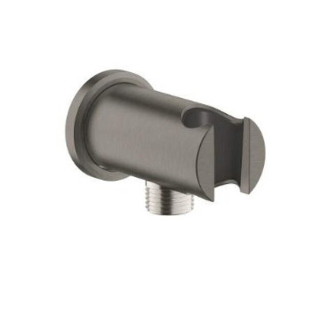 Rainshower potinkinė jungtis du&scaron;o žarnai 1/2  su laikikliui, brushed hard graphite