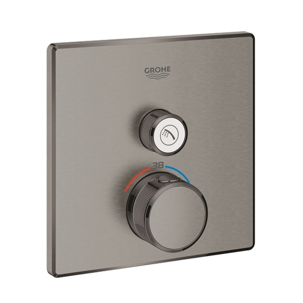 Potinkinio mai&scaron;ytuvo vir&scaron;tinkinė dalis Grohtherm SmartControl, 1 valdiklis, matinis grafitas