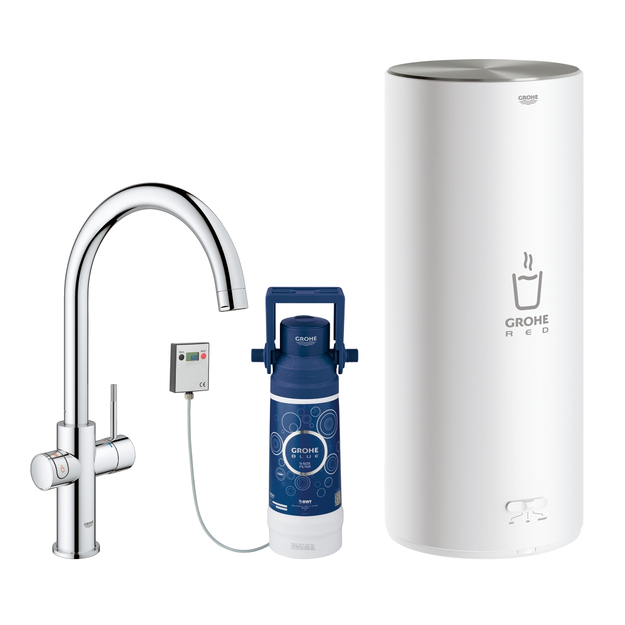 Plautuvės mai&scaron;ytuvas GROHE Red Duo su L dydžio boileriu, C-snapas, chromas