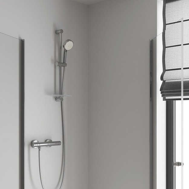 Grohtherm 800 Cosmopolitan termostatinis mai&scaron;ytuvas du&scaron;ui (metal rankenėlės) chromas