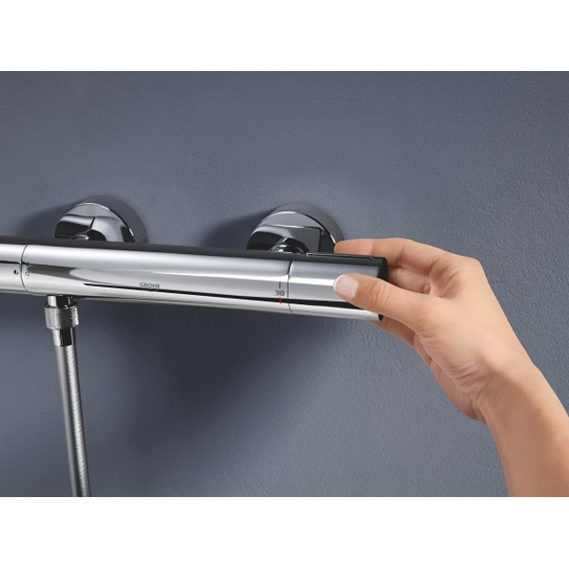 Grohtherm 800 Cosmopolitan termostatinis mai&scaron;ytuvas du&scaron;ui (metal rankenėlės) chromas