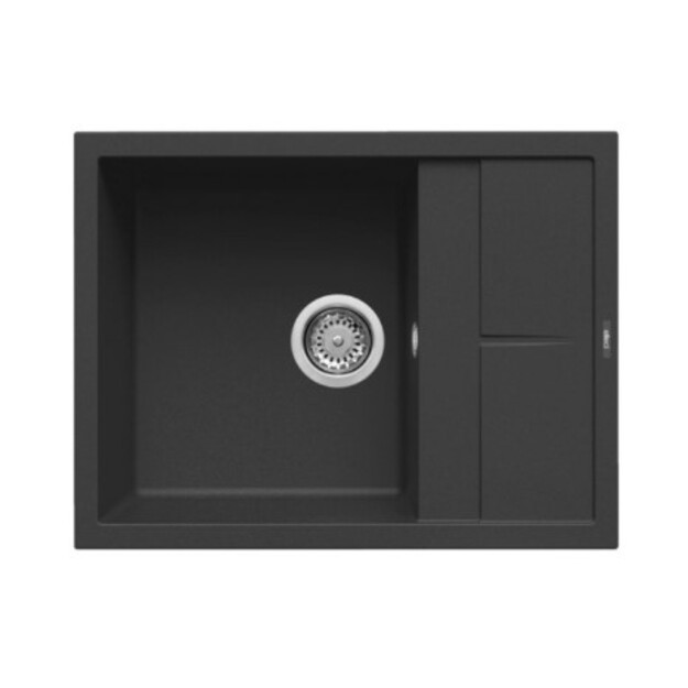 Granitinė plautuvė ELLECI  UNICO 125 65X50 juoda 40 J016200