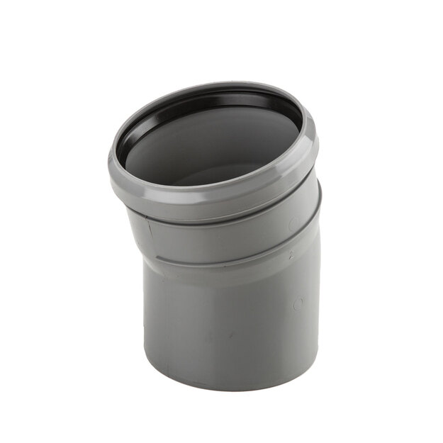 Kanalizacijos alkūnė PP 40/15&deg;, pilkas (3018726)