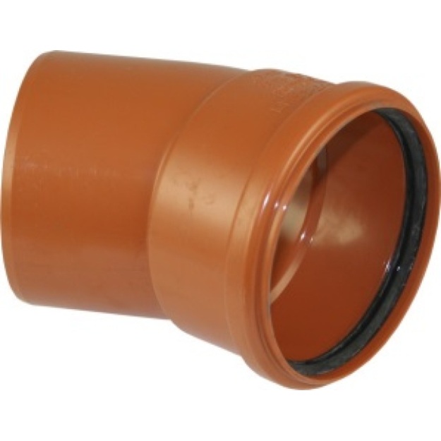 Lauko kanaliz. PVC alkūnė 110/30&deg;