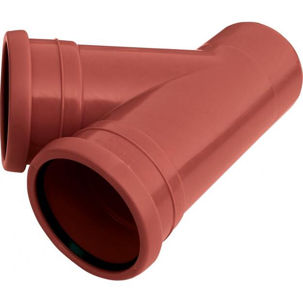 Lauko kanaliz. PVC tri&scaron;akis 160x160/45&deg;