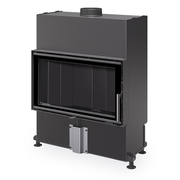 Plieninis židinio ugniakuras Romotop HEAT 4G 70.44.16, H4P 16 juoda pakura IGN