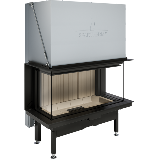 Plieninis židinio ugniakuras Spartherm Premium A-3RL-100h, trimis stiklais (d.200)