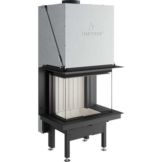Plieninis židinio ugniakuras Spartherm Premium A-3RL-60h, &oslash; 200 mm, trimis stiklais