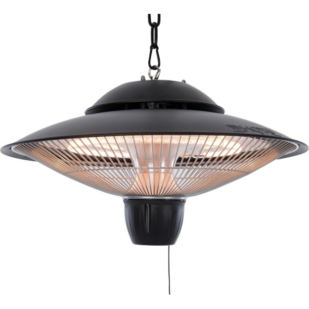 Sunred infraraudonųjų spindulių &scaron;ildytuvas Barcelona Bright, kabinamas, juodos spalvos, 1500 W