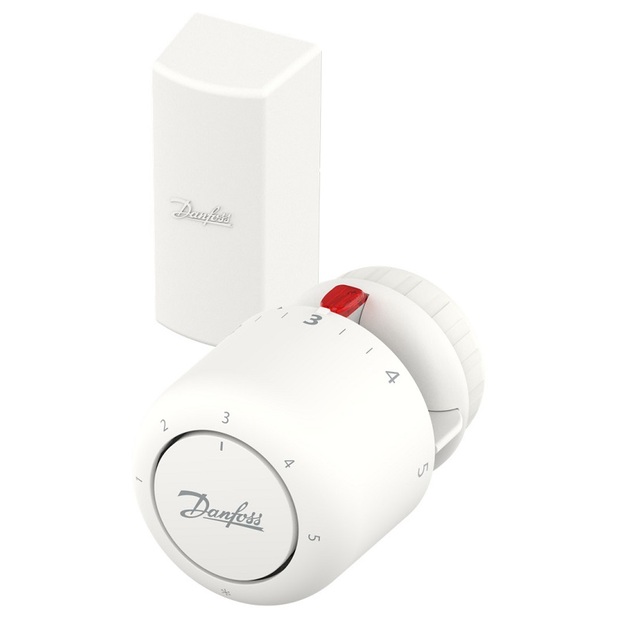 Termostatinė galva Danfoss Aero RA, 5-26 &deg;C, distancinis daviklis iki 2m, dujinis užpildas ir pilno uždarymo funkcija
