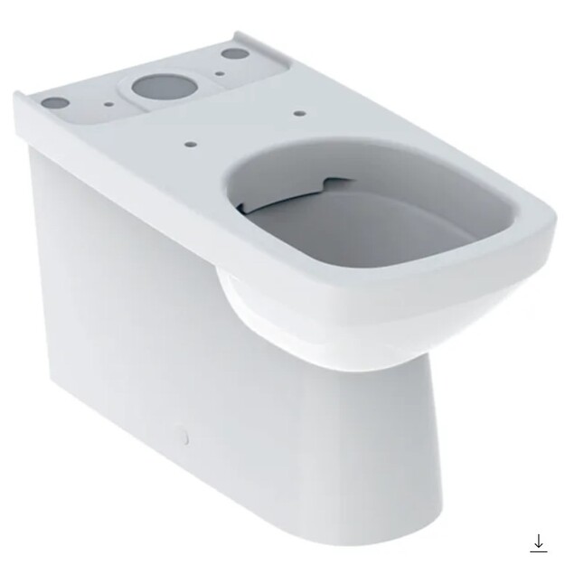 Selnova Square Rimfree WC pastatomas unitazas, pilno uždarymo BTW, 680x350 mm, baltas