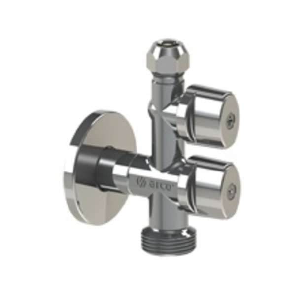 Kampinis ventilis L combi i&scaron;orinis srėgis 1/2  x 3/4  x &Oslash;10 3/8 