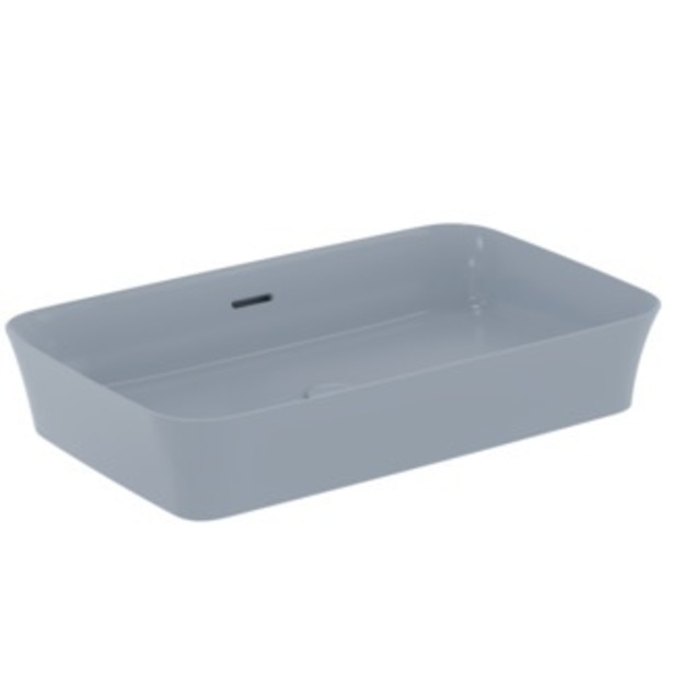 Praustuvas montuojamas ant stalvir&scaron;io Ideal Standard Ipalyss 65x40 cm, su perlaja, su dugno vožtuvu, Powder Blue
