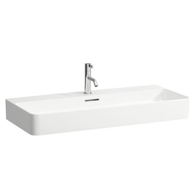 Praustuvas VAL 950x420 mm, 1 skyle mai&scaron;yt., Saphir Keramik,baltas