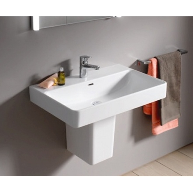 Praustuvas PRO S 650x465 mm, 1 skyle mai&scaron;yt, &scaron;lifuota apačia, baltas