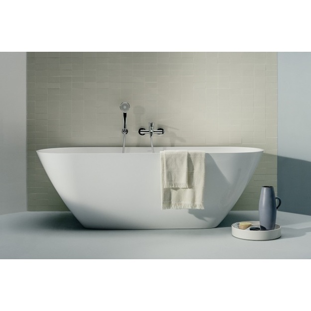 Akmens masės vonia Laufen LUA 170x85x54 cm, laisvai statoma, balta